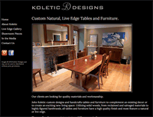 Tablet Screenshot of koleticdesigns.com
